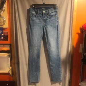 Express Skinny Mid Rise Cropped Jeans Size 4